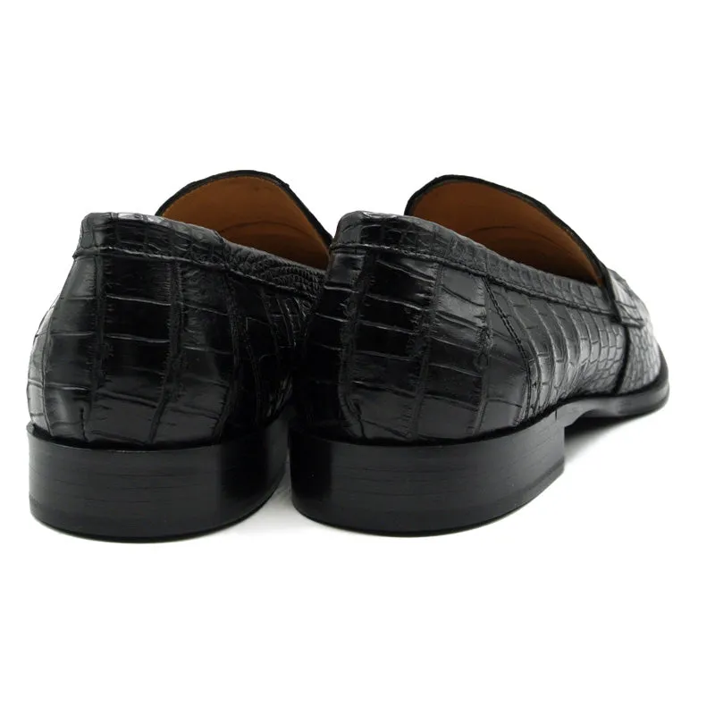 12-200-BLK COMO Nile Crocodile, Black Size 10