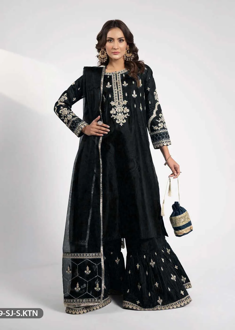 4059-SJ-BLK - Black - Readymade Shaposh Formal Suit