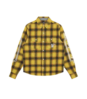 CHECK L/S SHIRT - YELLOW