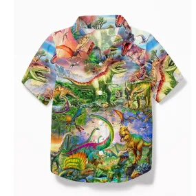 Gearhuman 3D Dinosaur Kids Hawaii Shirt