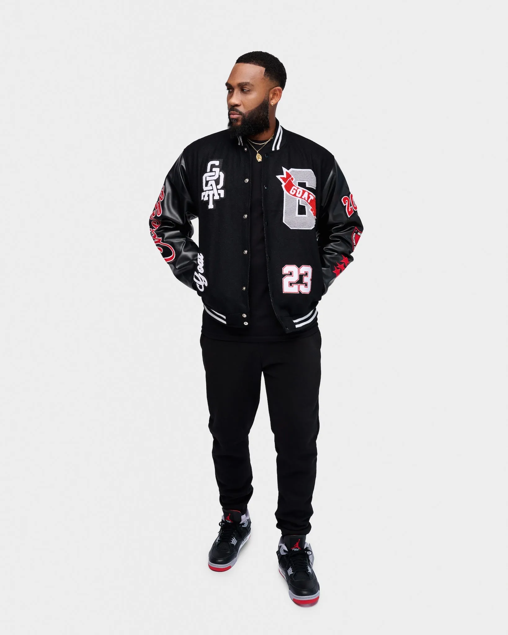 GOAT Vintage Wool Varsity Jacket (Bred Reimagined)