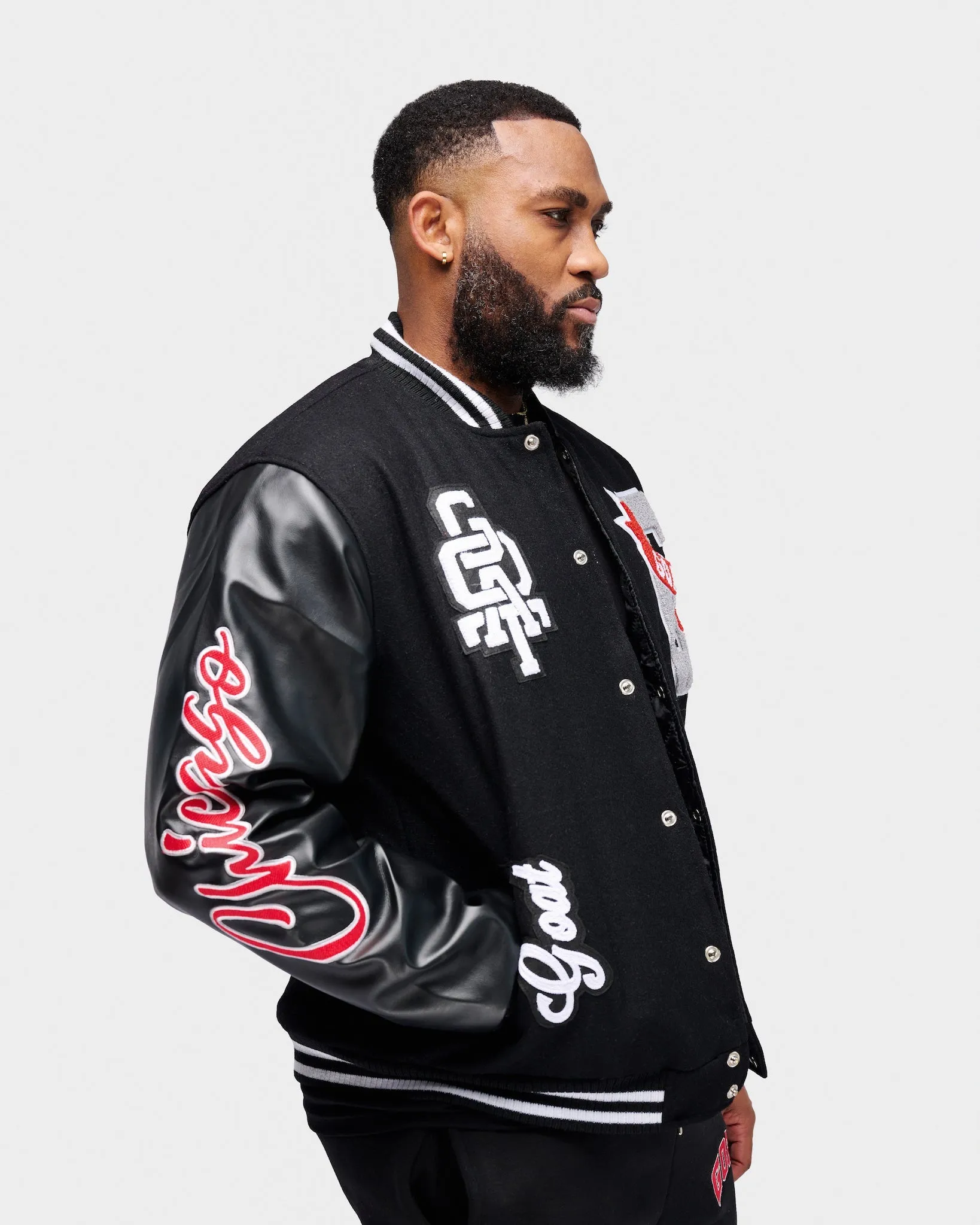 GOAT Vintage Wool Varsity Jacket (Bred Reimagined)