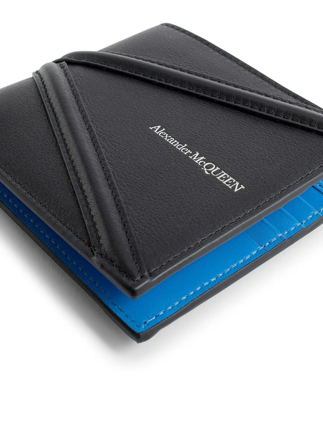 logo-plaque leather wallet