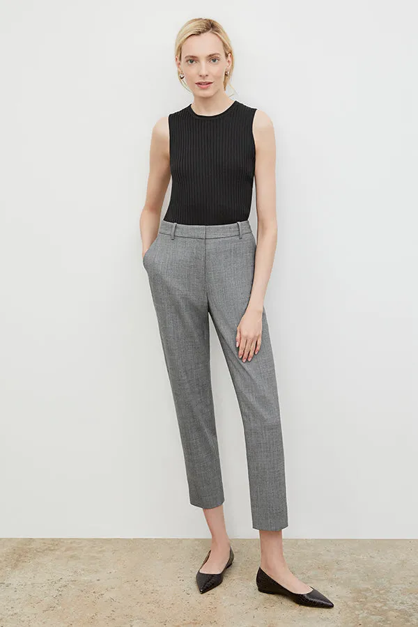 Mejia Pant - Sharkskin :: Black / White