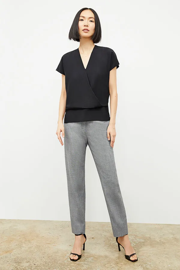 Mejia Pant - Sharkskin :: Black / White