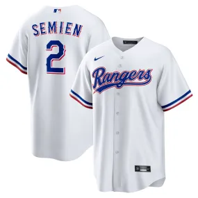 Men's Texas Rangers Marcus Semien Home Player Jersey - White