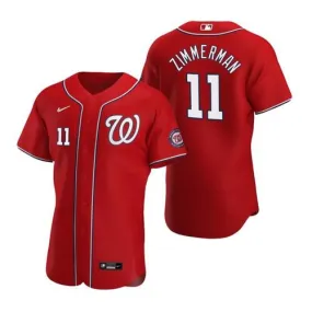 Mens Washington Nationals Ryan Zimmerman Cool Base Replica Jersey Red