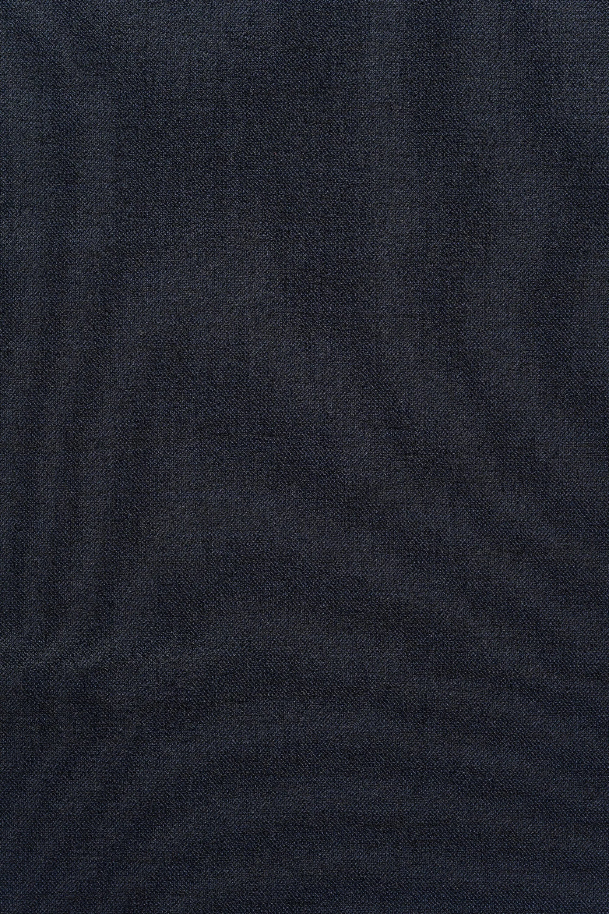 Piacenza Navy Black Wool-Lycra Cloth - 1.2m