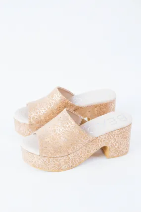 Terry Platform Heel, Rose Cork | Beach by Matisse