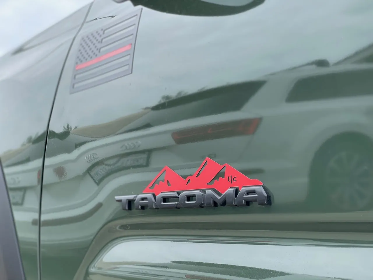 Toyota Tacoma Badge Mountain Range Magnet (2016 )