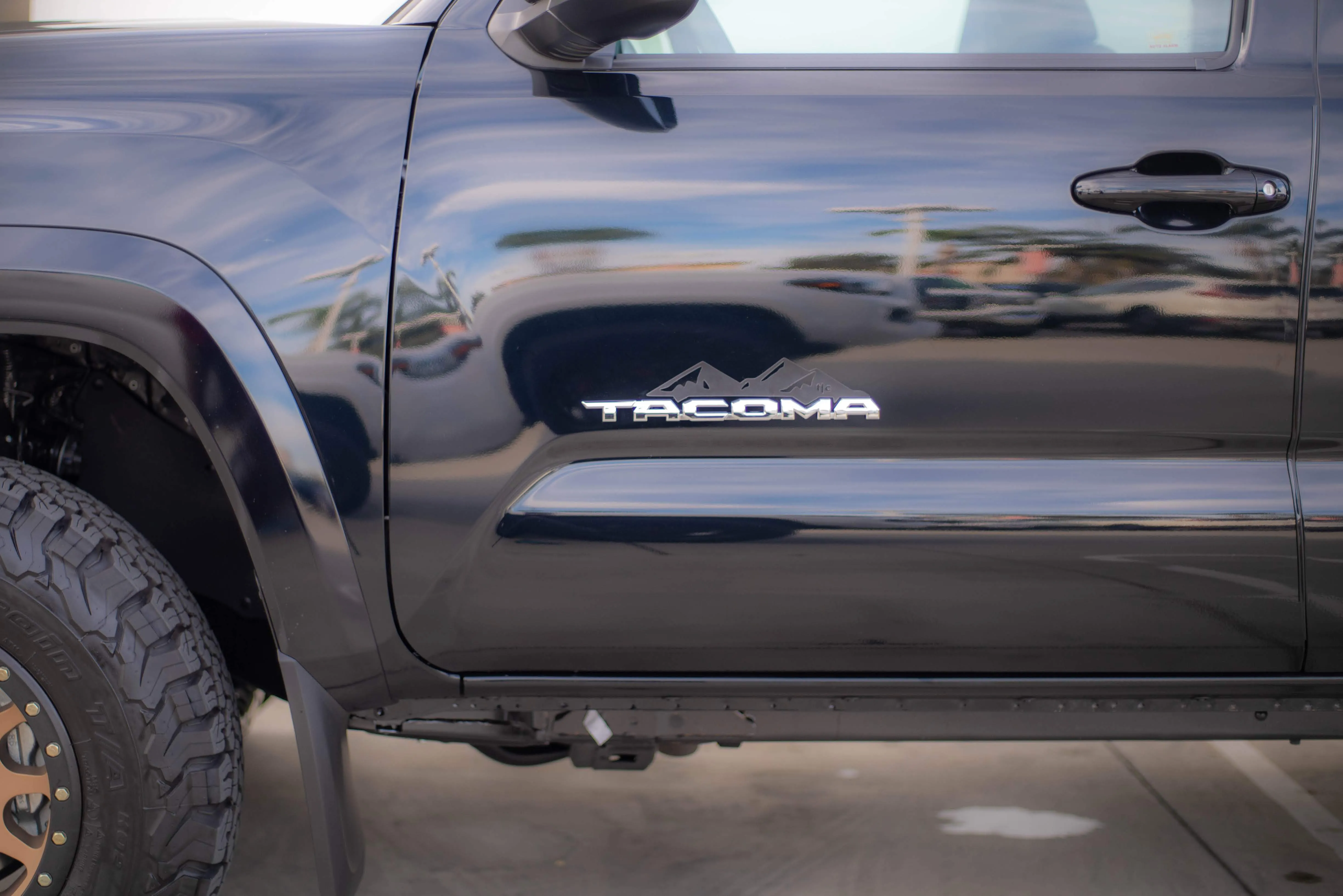 Toyota Tacoma Badge Mountain Range Magnet (2016 )