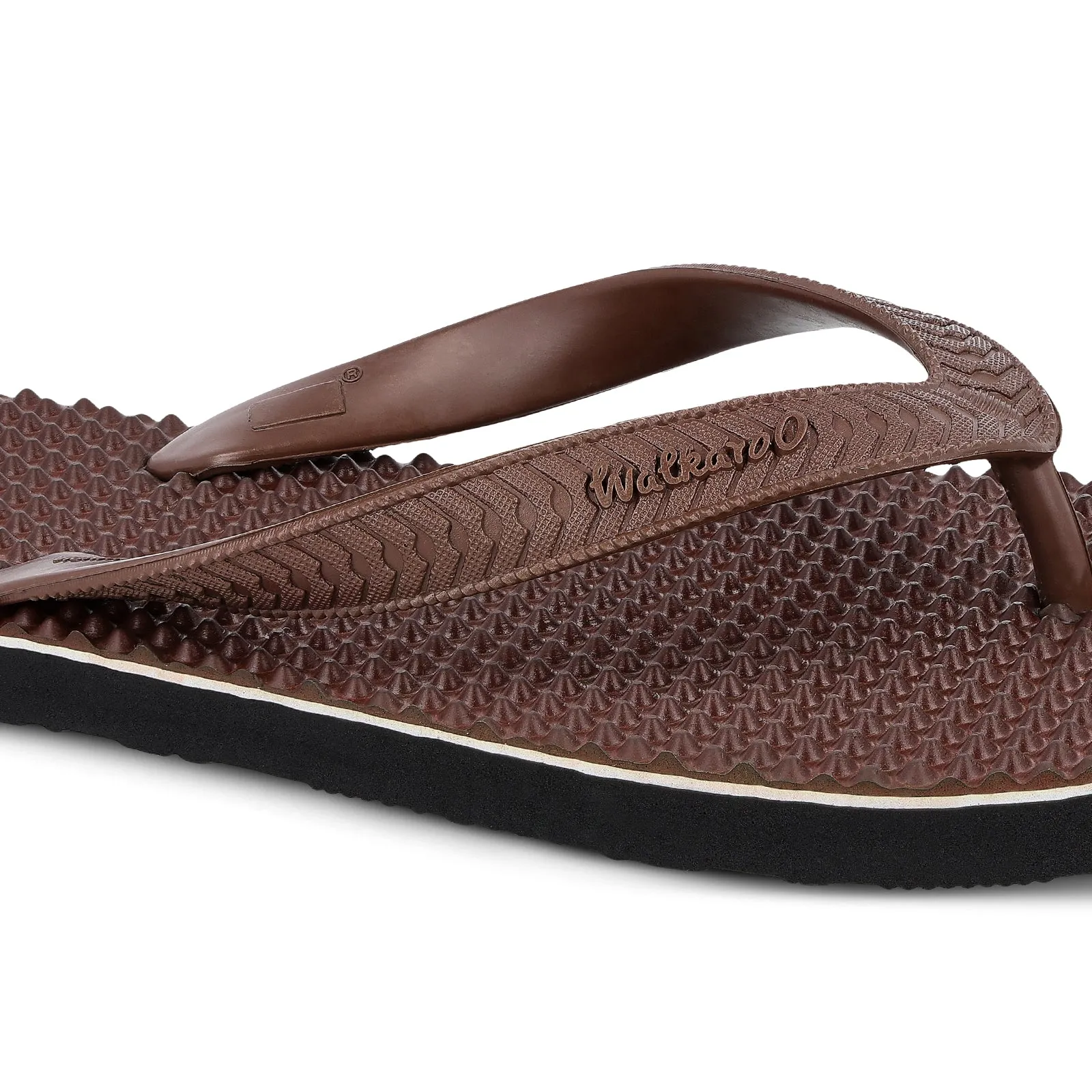 Walkaroo Gents Flip Flop Thong  - HG165 Brown Black