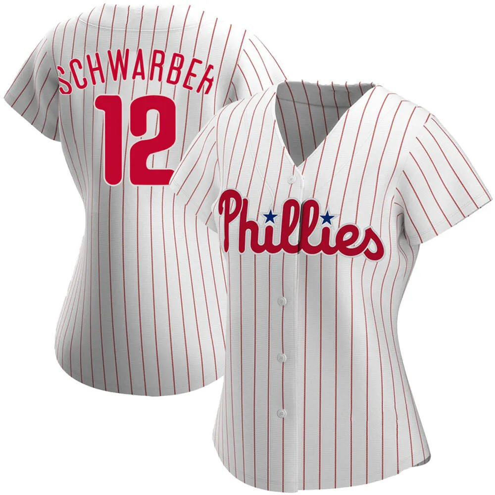 Women's Philadelphia Phillies Kyle Schwarber Cool Base Replica Home Jersey - White