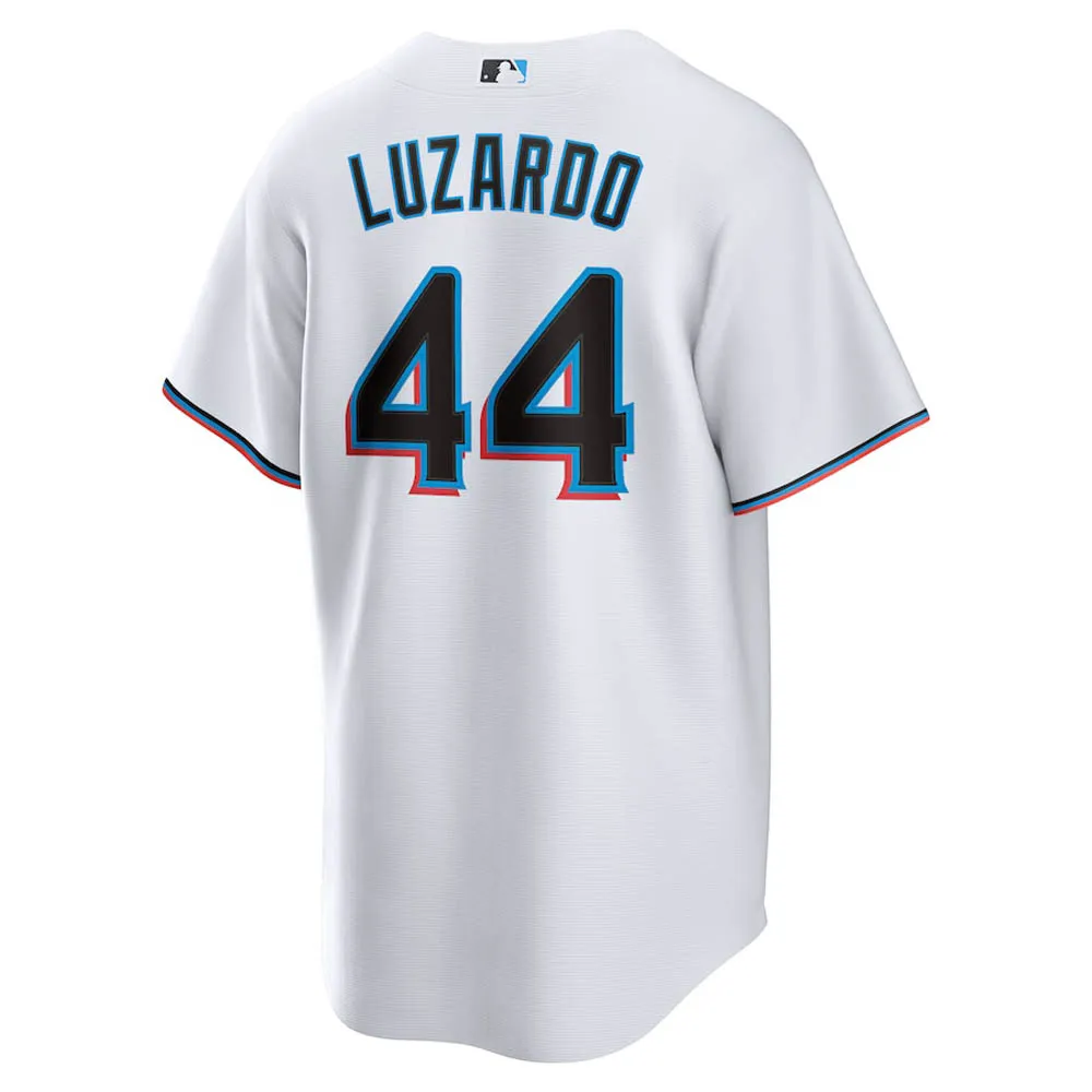 Youth Miami Marlins Jesus Luzardo Cool Base Replica Home Jersey - White