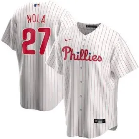 Youth Philadelphia Phillies Aaron Nola Cool Base Replica Jersey White