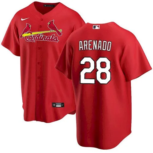 Youth St. Louis Cardinals Nolan Arenado Cool Base Jersey Red